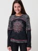 KOROSHI Langärmliges Mädchen-T-Shirt in SCHWARZ