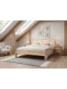 Beliani 3-tlg Doppelbett BELLEME in Braun