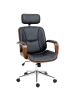 Vinsetto Bürostuhl-66L x 65B x 115-125H cm-Schwarz