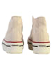 Victoria Hohe Schnür-Sneaker Beige