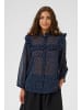 CULTURE Langarm - Hemd CUalita Relaxed fit in Dress Blues/White Dots