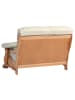 58 aufm Kessel SOFA 2-Sitzer Katlin Bezug Echtleder Eiche rustikal P43 / beige