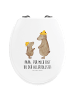Mr. & Mrs. Panda Klobrille Bären mit Hut mit Spruch in Weiß