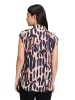 Betty Barclay Satin-Bluse mit Kragen in Dark Blue/Rosé