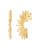 Yokoamii Ohrstecker aus Messing in gelbgold