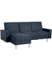 58 aufm Kessel FUNKTIONSSOFA mit Hocker Katryna Flachgewebe blau