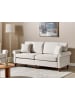 Beliani 3-Sitzer Sofa GINNERUP in Beige/Braun - (W) 195 x (H) 84 x (L) 76 cm