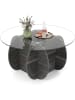 COSTWAY Couchtisch Sofatisch ø89 cm in Schwarz