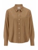 Hessnatur Hessnatur Flanell Bluse Relaxed aus Bio-Baumwolle mit TENCEL™ Lyocell in camelbraun