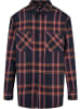 Urban Classics Urban Classics Hemden in navy/orange