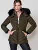 KOROSHI Wattierte Damenjacke mit Kapuze extraib in khaki