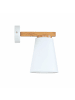 Licht-Erlebnisse Wandlampe (B)13 x (H)22 cm in Holz Weiß