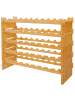 relaxdays Weinregal in Natur - (B)85 x (H)68 x (T)25,5 cm