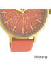Oozoo Analog-Armbanduhr Oozoo Timepieces pfirsichrosa extra groß (ca. 48mm)