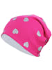 TupTam Unisex Kinder Beanie Mütze Schlauchschal Set in grau/pink