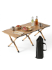relaxdays Campingtisch in Natur - (B)120 x (H)44 x (T)60 cm
