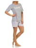 NORMANN ShortySchlafanzug kurze Hose "New York City Loving" - 65259 in Grau