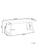 Beliani Esszimmertisch WARTON in Braun/Schwarz - (W) 90 x (H) 74 x (L) 180 cm