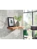 KADIMA DESIGN Wandregal mit Baumkante Massivholz 40 cm, Design Schweberegal