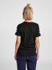 Hummel Logo T-Shirt Kurzarm Top aus Baumwolle HMLGO in Schwarz