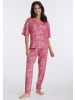 VIVANCE DREAMS Pyjama in pink-gemustert