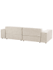 Beliani Ecksofa HELLNAR in Beige - (W) 262 x (H) 70 x (L) 176 cm rechtsseitig