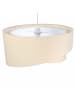 Licht-Erlebnisse Pendelleuchte Ø 50 x (T)107 cm in Weiß Creme