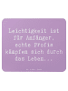 Mr. & Mrs. Panda Mauspad Spruch Leichtigkeit für Profis mit Spruch in Lavendeltraum