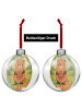 Mr. & Mrs. Panda Weihnachtsanhänger Roter Panda Design ohne Spruch in Weiß