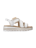 remonte Ledersandalen mit Keilabsatz „Macao“ Weiß