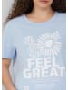 QS T-Shirt  in  50D0_hellblau