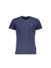 La Martina Blaues Baumwoll-T-Shirt