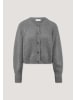 Hessnatur Strick Jacke Relaxed Cropped in grau