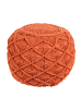 Beliani Pouf BERKANE in Orange - (W) 40 x (H) 40 x (L) 40 cm