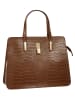 Cluty Handtasche echt Leder in cognac