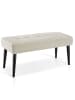tectake Sitzbank gepolstert, Belastbarkeit 220 kg, 95 x 38 x 45 cm