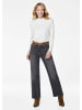 GOLDNER Jeans Klassische Denimhose, dezente Waschung in grau