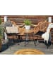Beliani 3-tlg Bistro Set TROPEA II in Braun/Schwarz