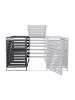 MCW XL 1er-/2er-Mülltonnenverkleidung Erweiterung H62, Anthrazit