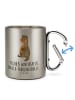 Mr. & Mrs. Panda Tasse Otter Bauch mit Spruch in Silber