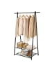 SONGMICS Wäscheständer Pataye in Schwarz - (B)87.5 x (H)155 x (T)41 cm