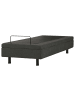 Beliani Einzelbett CASTELLAN in Grau/Schwarz - (W) 80 x (H) 37 x (L) 200 cm