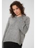 Kaffe Strickpullover KAlabis Baggy fit in Grey Melange