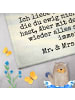 Mr. & Mrs. Panda Gästehandtuch Eisbär Umarmen Design mit Spruch in Weiß