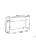 Beliani Esstisch AVETRANA in Schwarz/Braun - (W) 50 x (H) 90 x (L) 150 cm