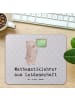 Mr. & Mrs. Panda Mauspad Mathematiklehrer Leidenschaft mit Spruch in Grau Pastell