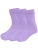 Yalion 3er-Set: Antirutschsocken Vollplüsch in Lila