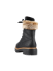 rieker Schnürstiefel in schwarz/steppe