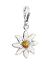 Nenalina Charm 925 Sterling Silber Blume, Edelweiss, Trachtenschmuck in Silber