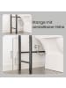 VASAGLE Toilettenregal Barnet in Vintage-Braun, Schwarz - (B)25 x (H)165 x (T)63 cm